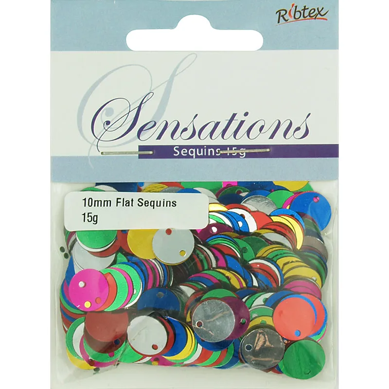 SEQUINS MULTI TOP HOLE MULTI 10MM 15G