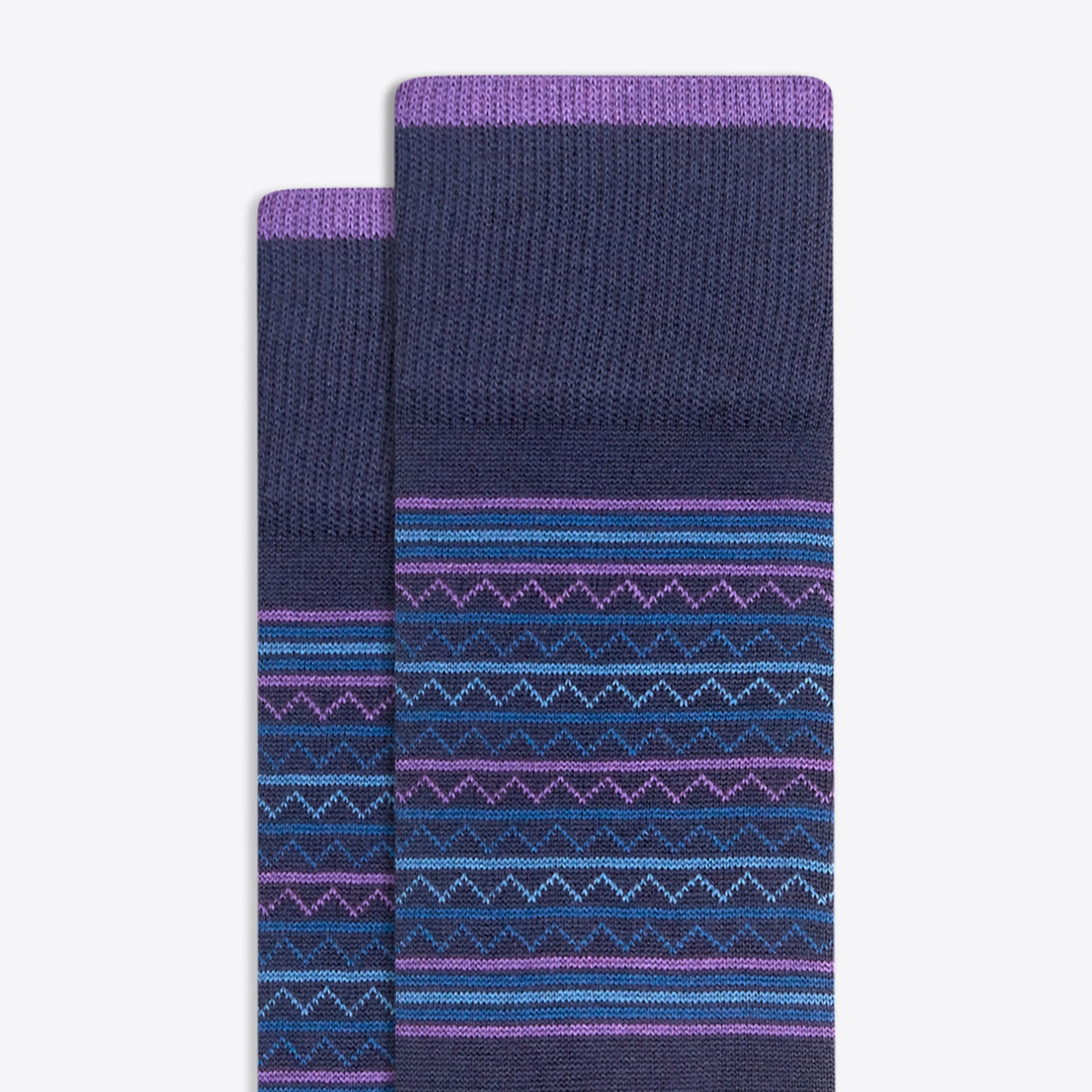 Serpentine Stripe Mid-Calf Socks