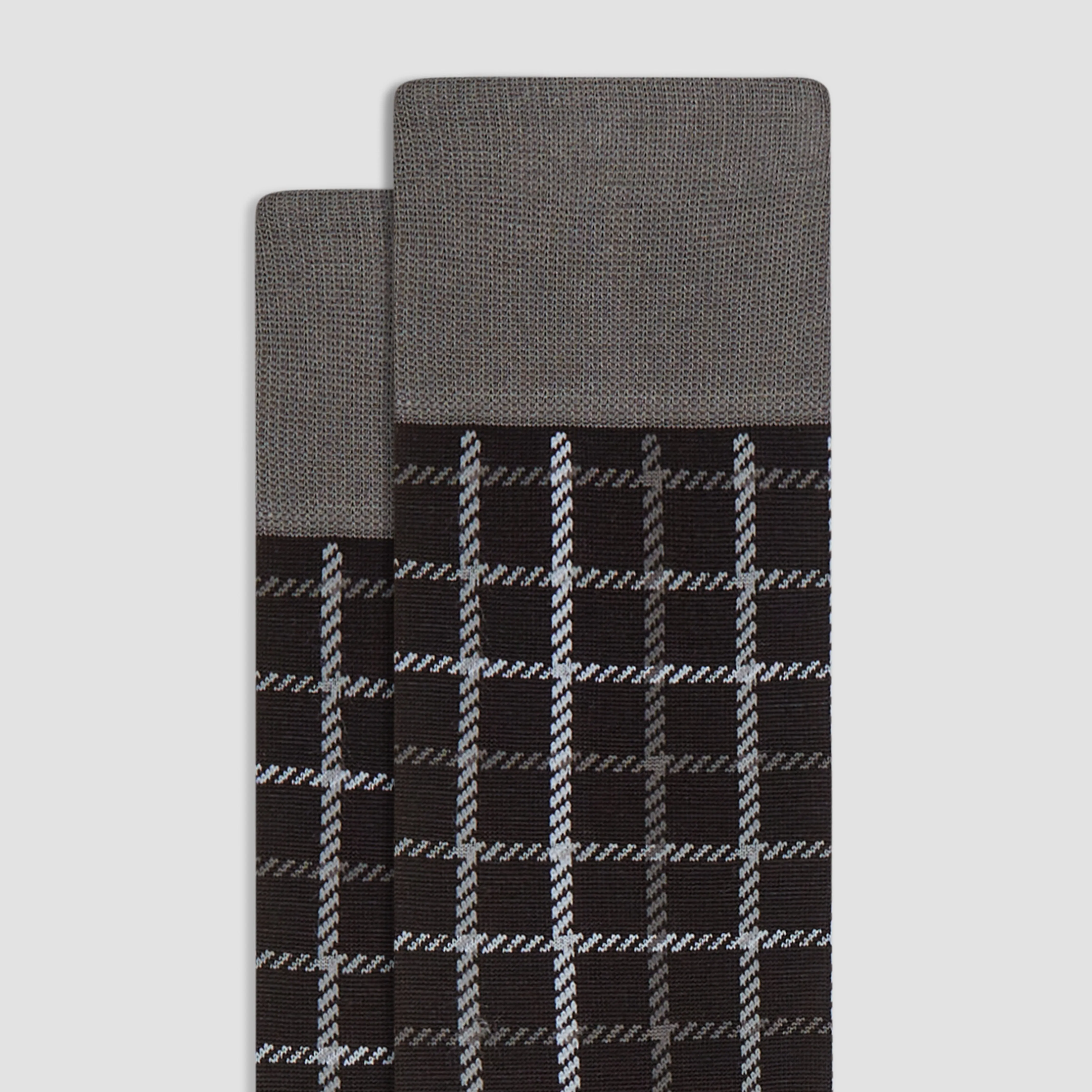 Shepherd's Check Mid-Calf Socks
