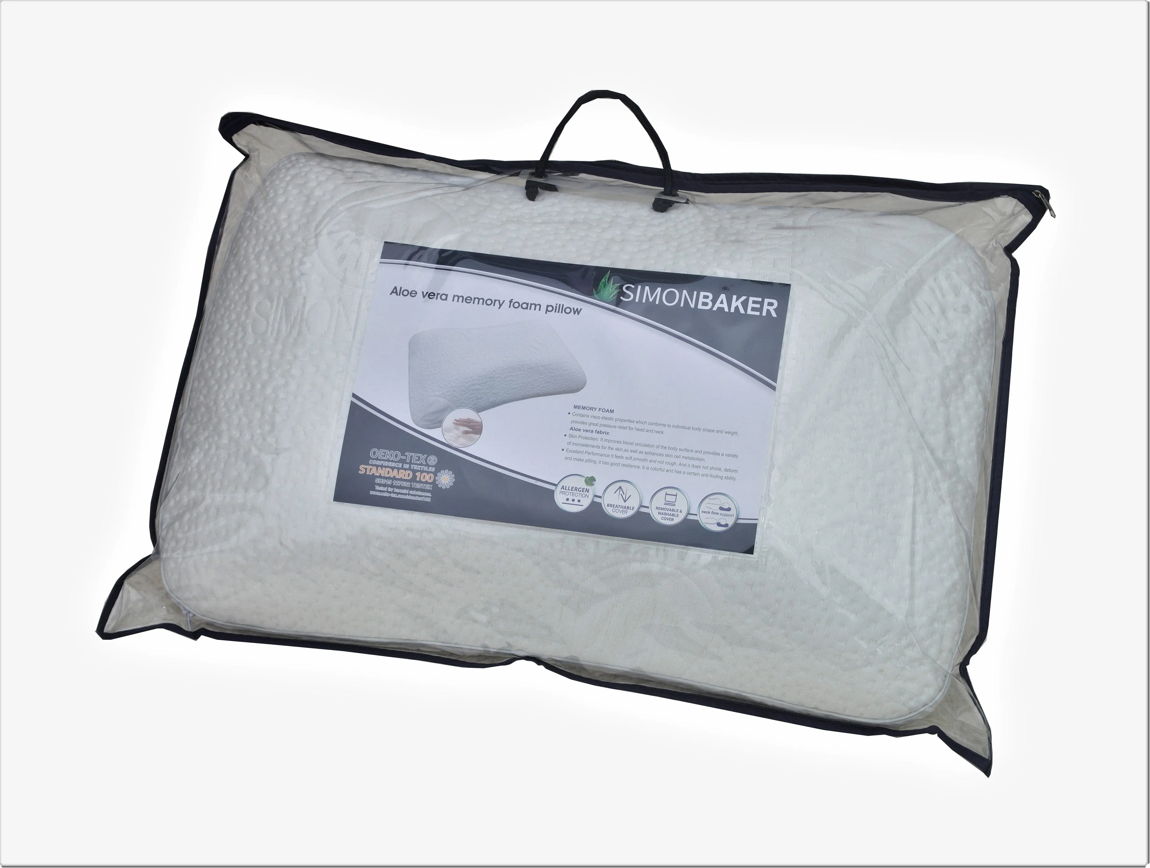 Simon Baker Aloe Vera Memory Foam Standard Pillow