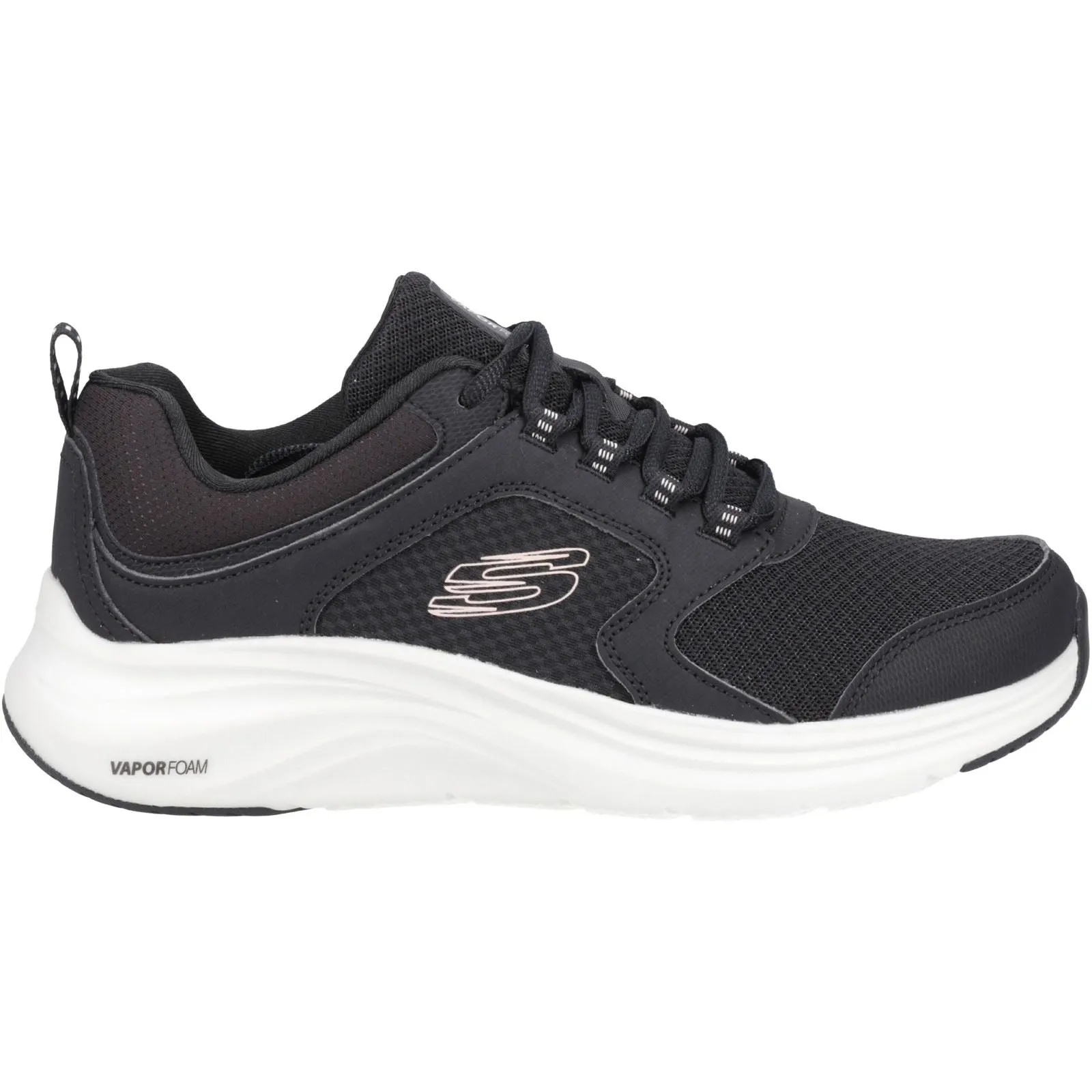 Skechers 150023 Vapor Foam Sneakers für Damen mit weiter Passform - Schwarz/Pink