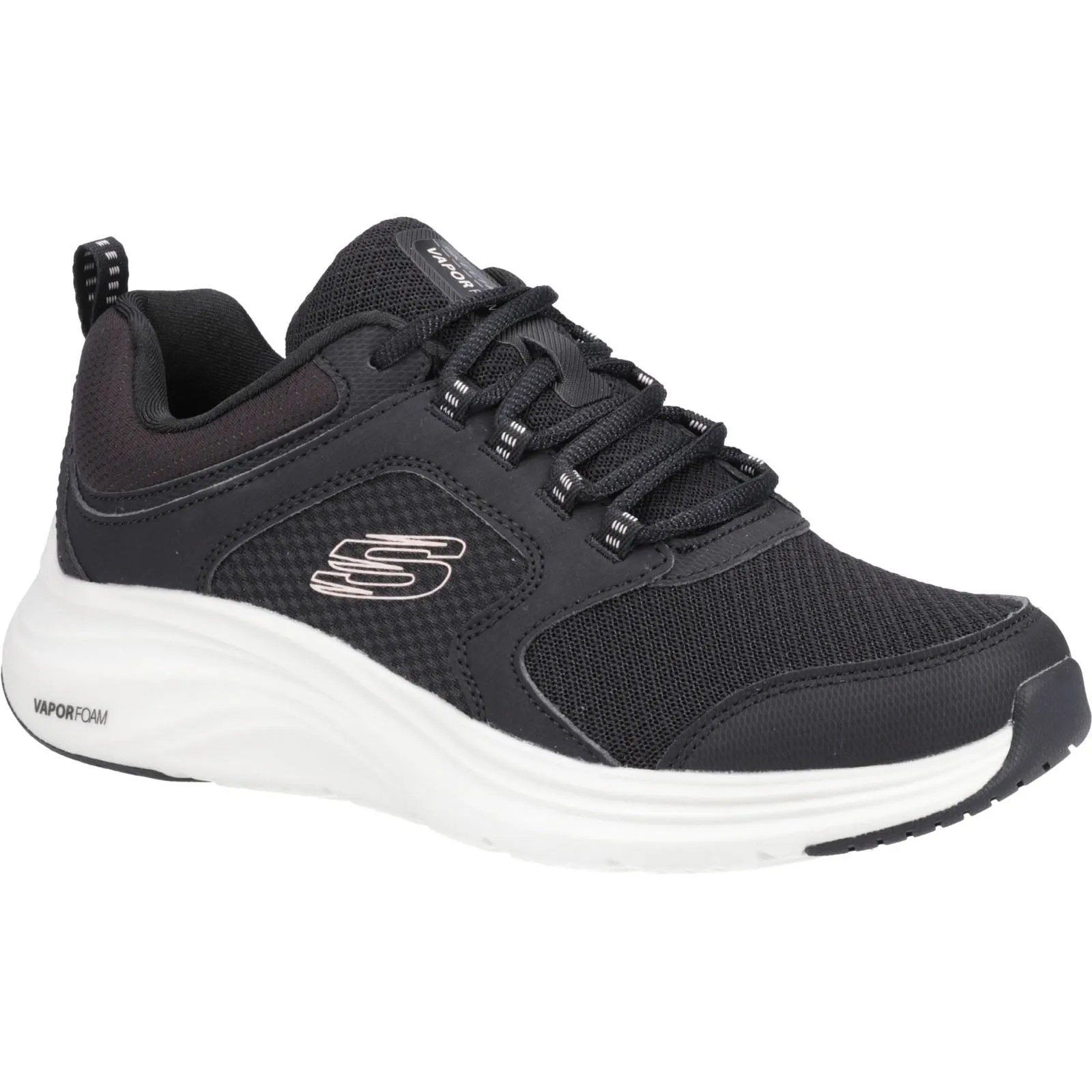 Skechers 150023 Vapor Foam Sneakers für Damen mit weiter Passform - Schwarz/Pink