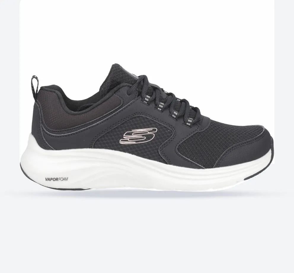 Skechers 150023 Vapor Foam Sneakers für Damen mit weiter Passform - Schwarz/Pink