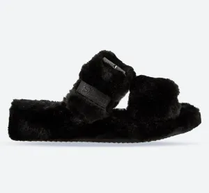 Skechers 167238 Cozy Wedge Hausschuhe für Damen mit weiter Passform