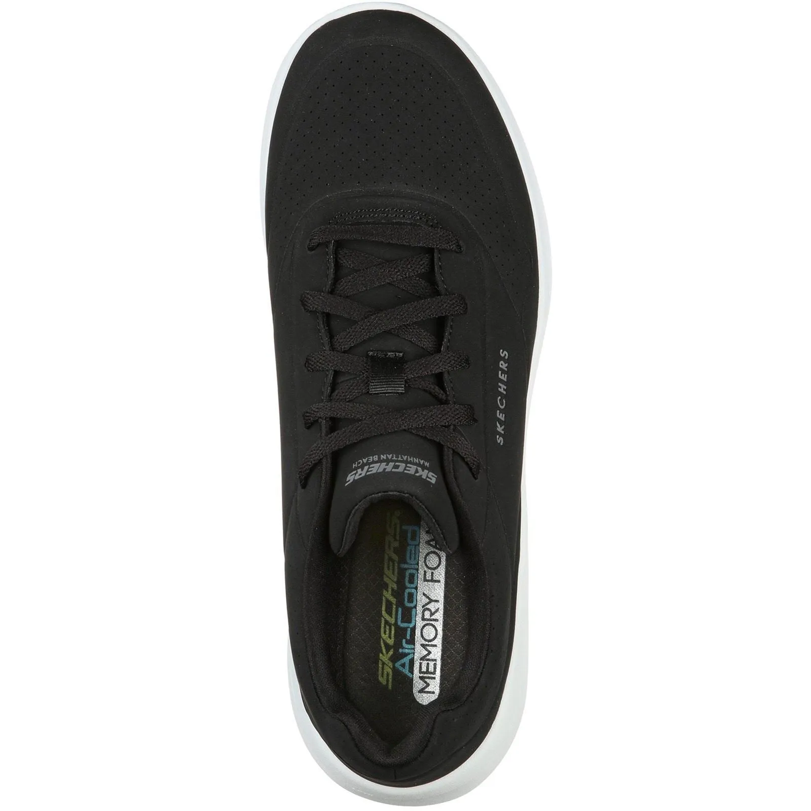 Skechers 232209 Ultra Flex 2.0 Vicinity Sneakers für Herren, weite Passform, Schwarz/Weiß