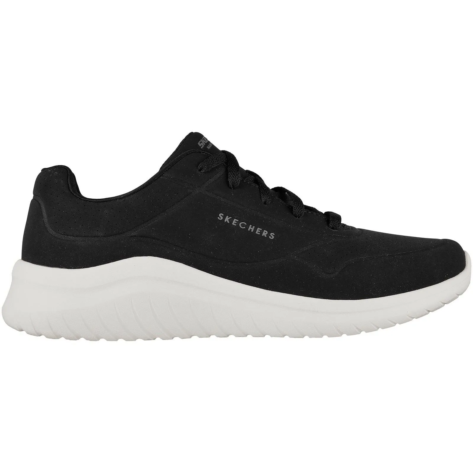 Skechers 232209 Ultra Flex 2.0 Vicinity Sneakers für Herren, weite Passform, Schwarz/Weiß