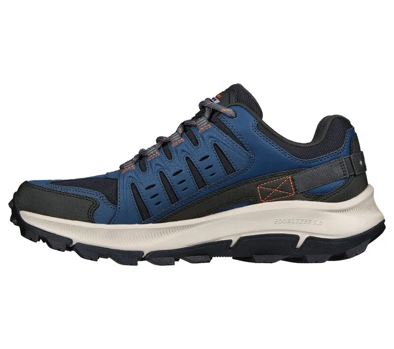 Skechers 237501 Equalizer 5.0 Trail-Solix Walking-Sneaker für Herren, weite Passform, Marineblau/Orange