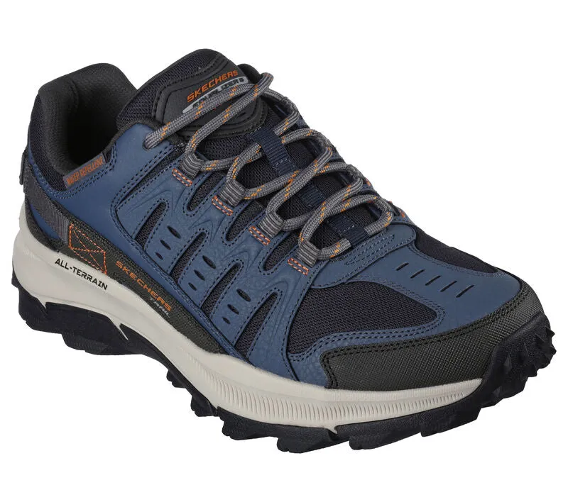 Skechers 237501 Equalizer 5.0 Trail-Solix Walking-Sneaker für Herren, weite Passform, Marineblau/Orange