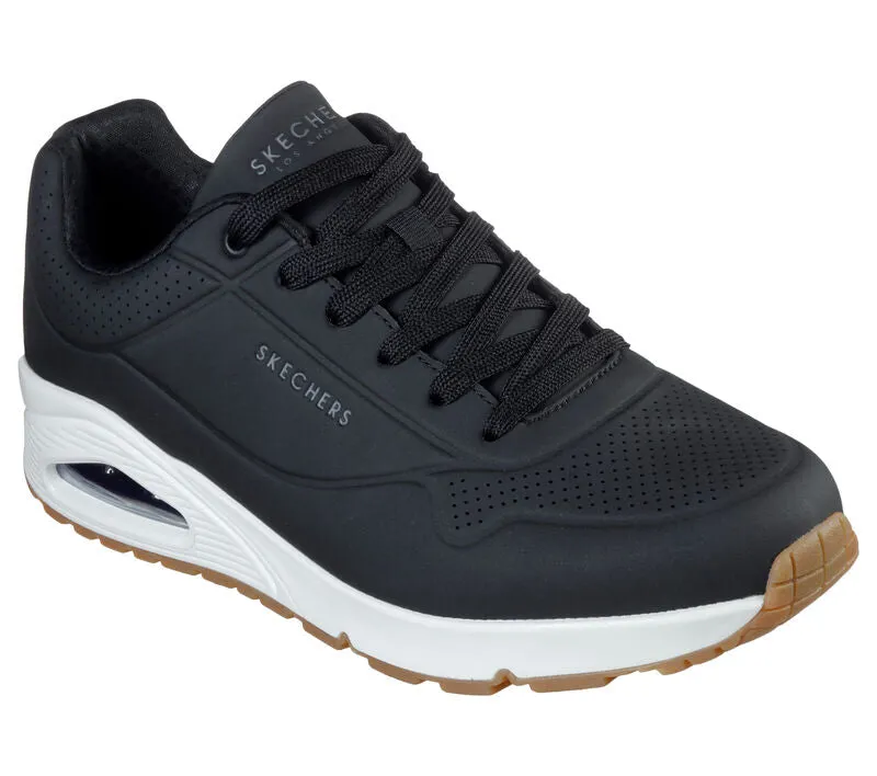 Skechers 52458 Uno - Stand On Air Walking-Sneaker für Herren in weiter Passform