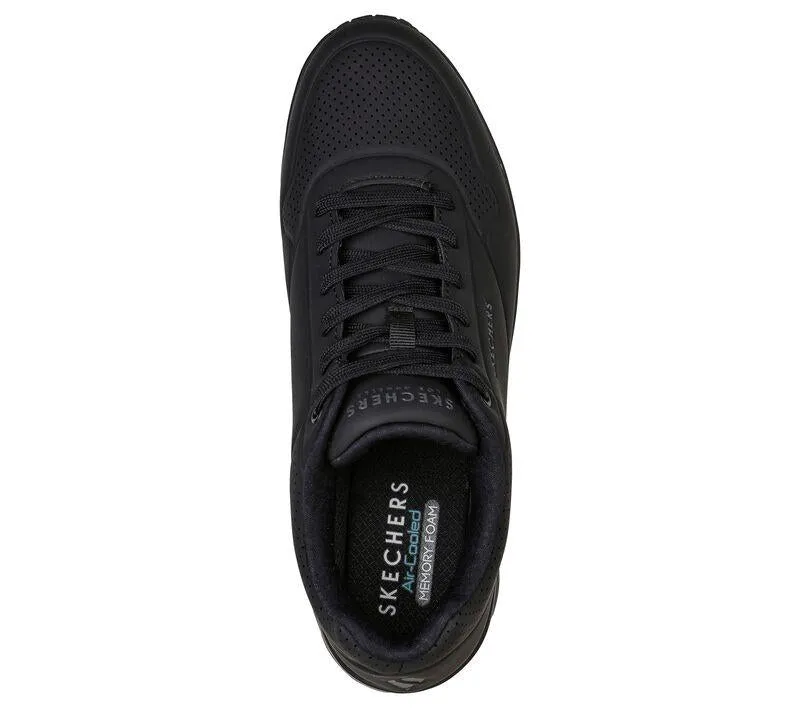 Skechers 52458 Uno - Stand On Air Walking-Sneaker für Herren in weiter Passform