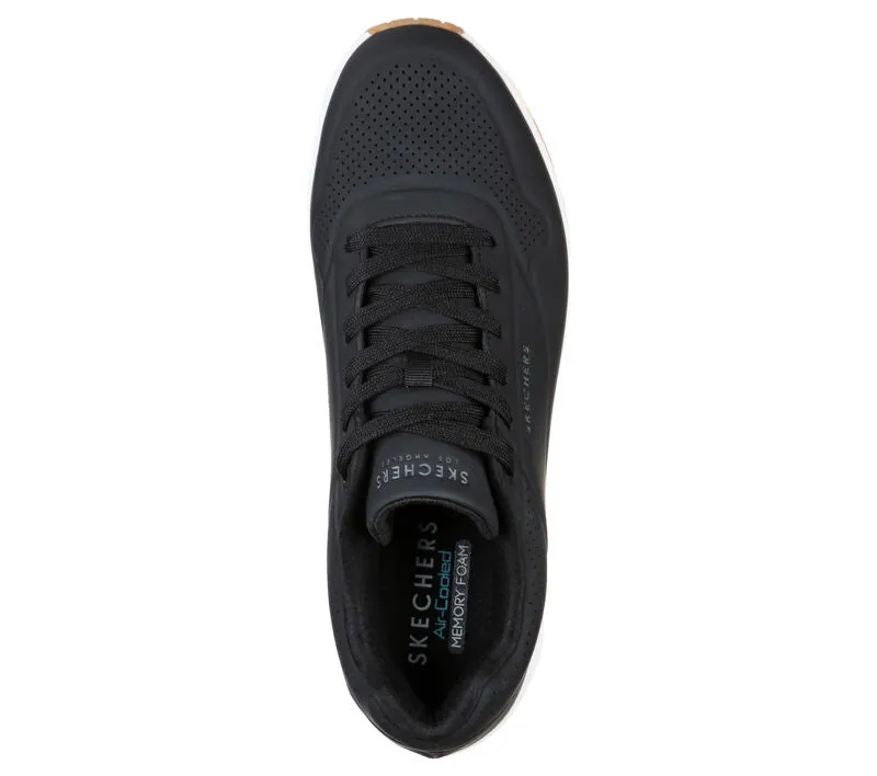 Skechers 52458 Uno - Stand On Air Walking-Sneaker für Herren in weiter Passform