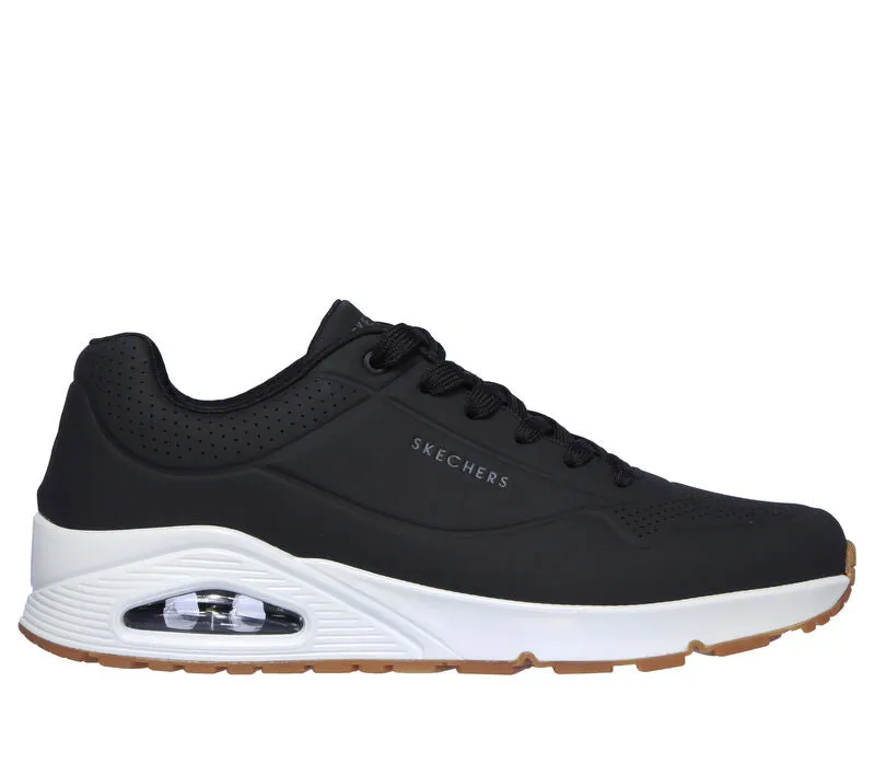 Skechers 52458 Uno - Stand On Air Walking-Sneaker für Herren in weiter Passform
