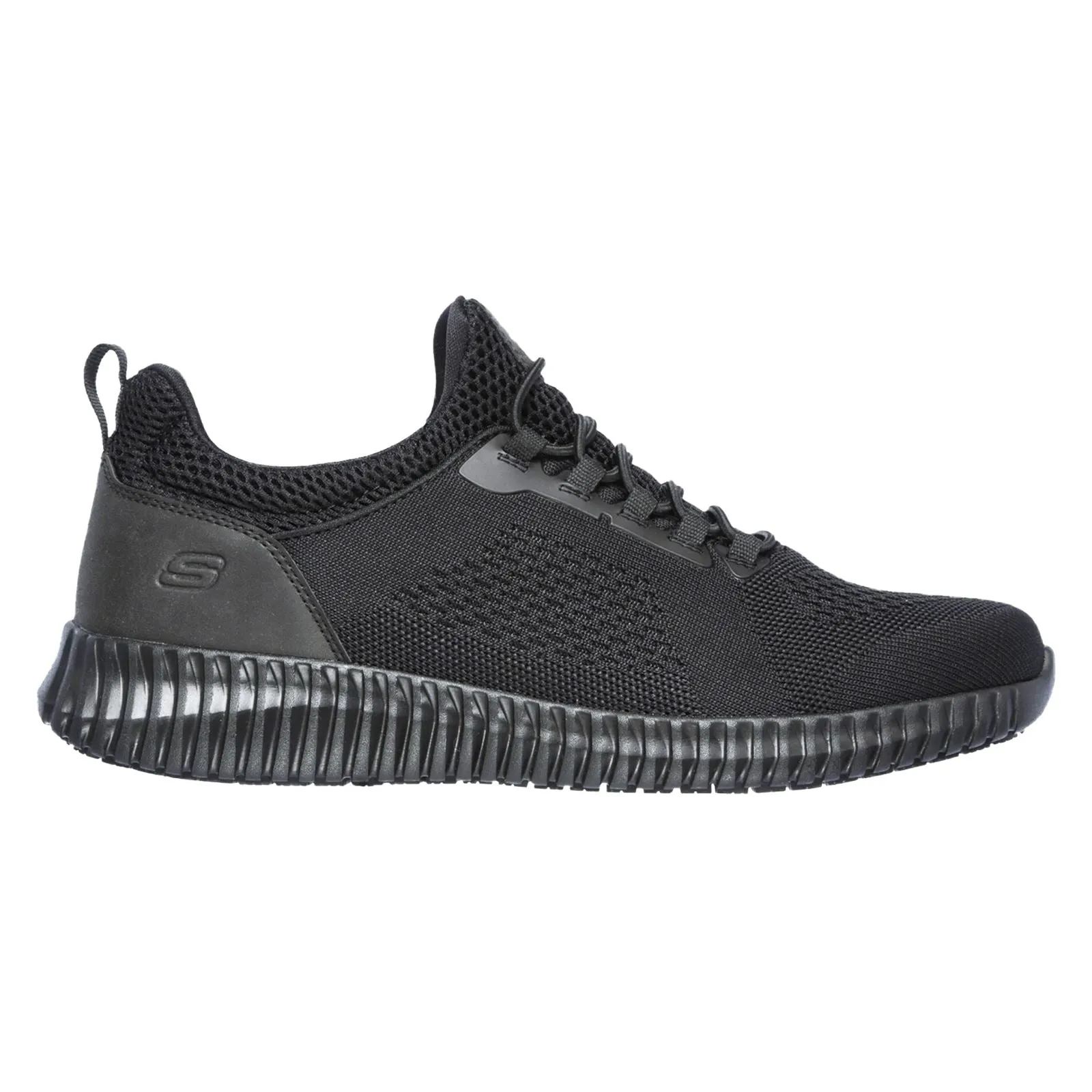 Skechers 77188EC Cessnock Occupational Sneakers für Herren, weite Passform, Schwarz