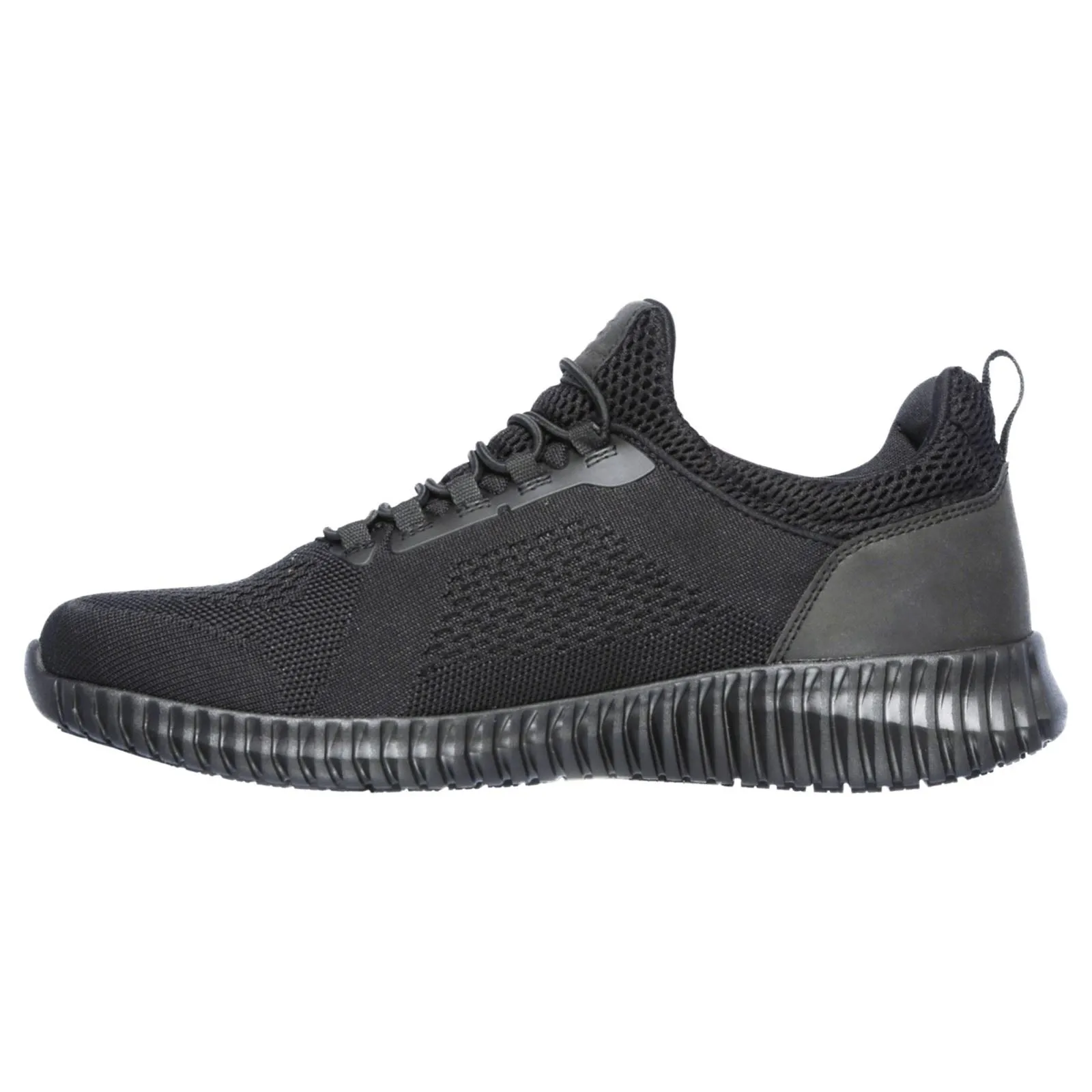 Skechers 77188EC Cessnock Occupational Sneakers für Herren, weite Passform, Schwarz