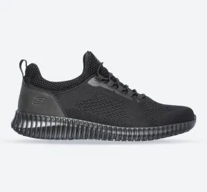 Skechers 77188EC Cessnock Occupational Sneakers für Herren, weite Passform, Schwarz