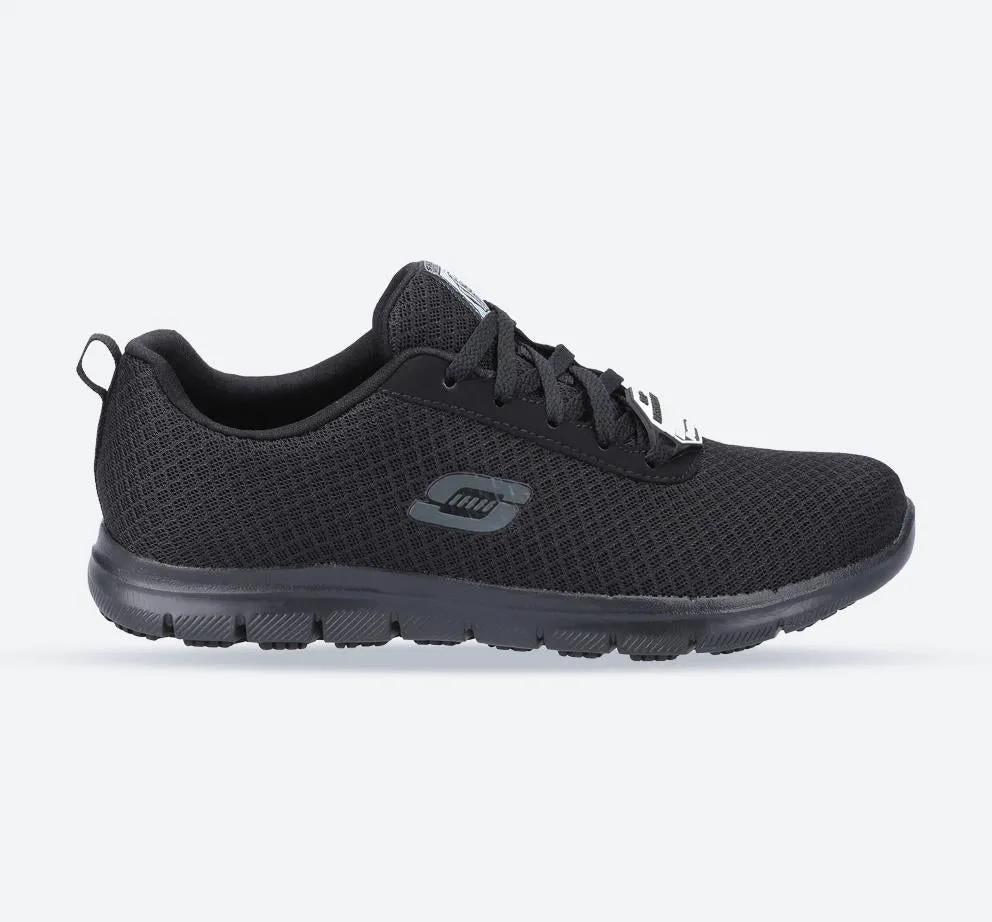 Skechers 77210EC Genter Bronaugh SR Berufs-Sneaker für Damen mit weiter Passform