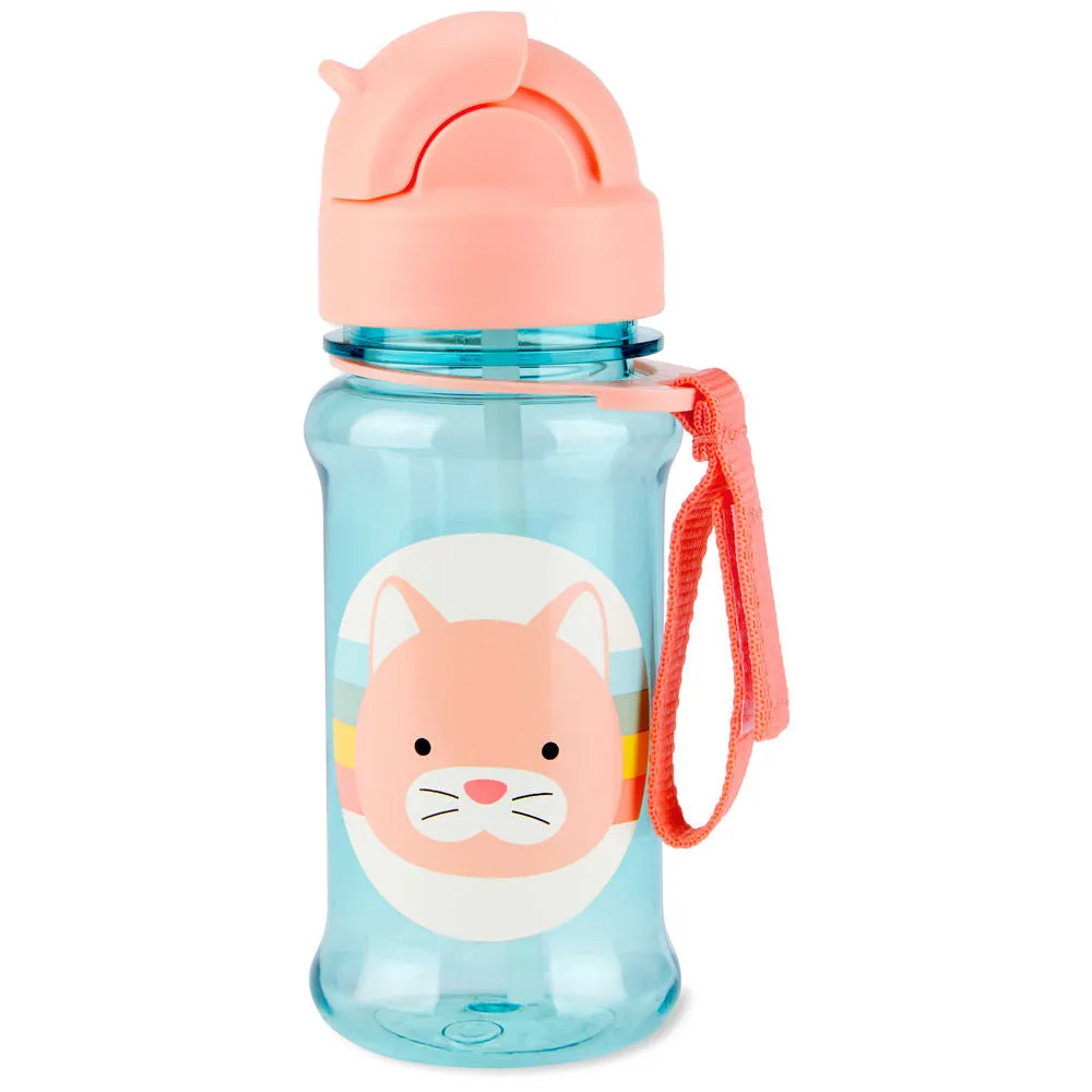 Skip Hop Zoo Tritan Renew Straw Bottle - Cat