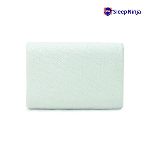 Sleep Ninja Memory Curve White Pillow 24" X 16" for Back and Neck Support - Set of 2
