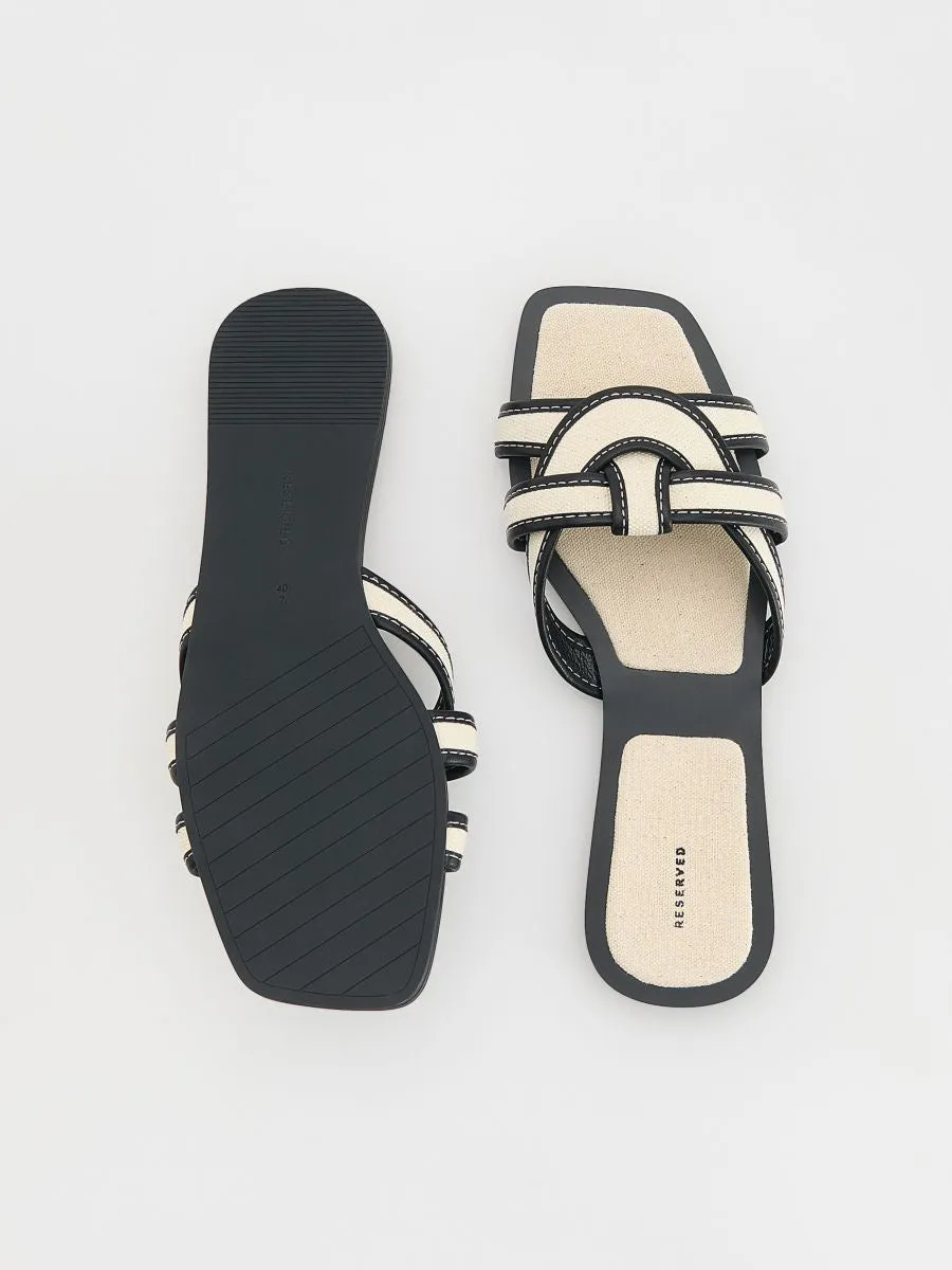 Sliders with straps