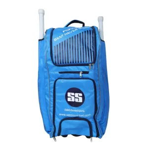 SS Force Cricket Duffle Kit Bag Sky Blue with Wheels