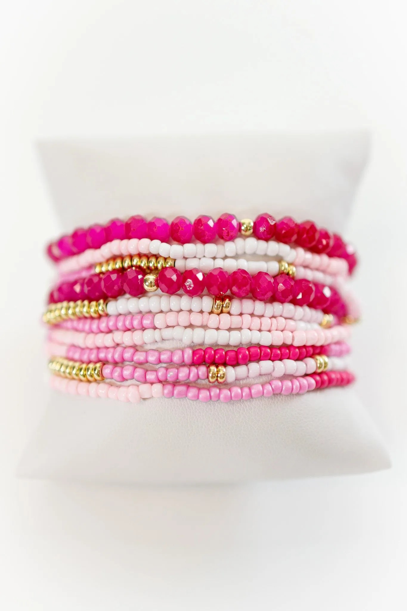 Stackable Layered Bead Bracelet, VARIOUS
