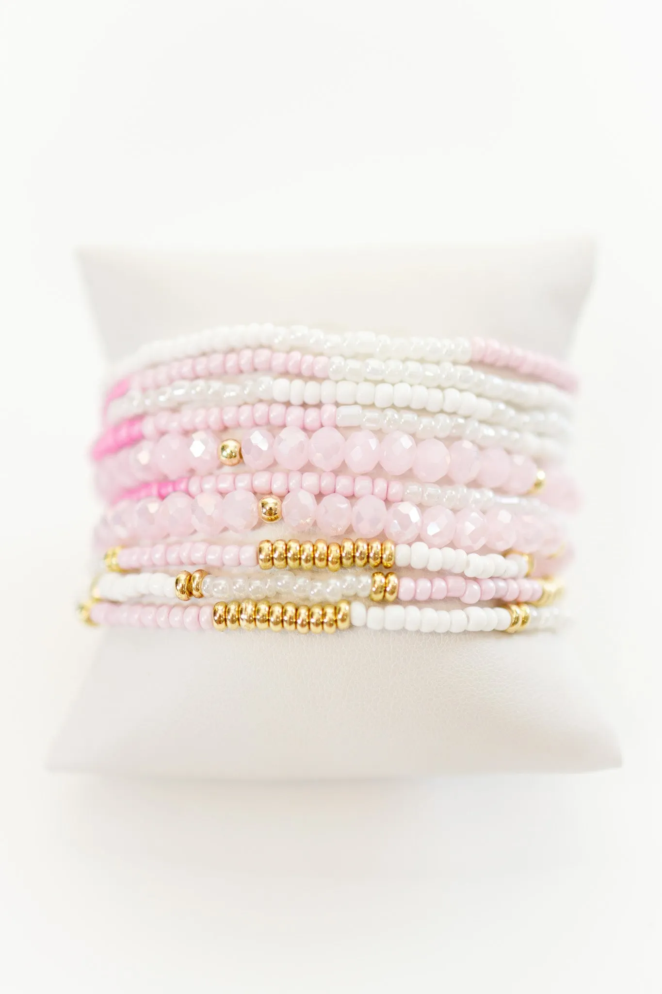 Stackable Layered Bead Bracelet, VARIOUS