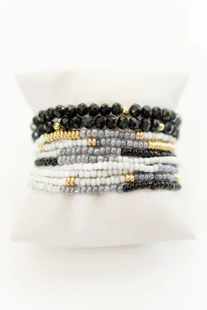 Stackable Layered Bead Bracelet, VARIOUS