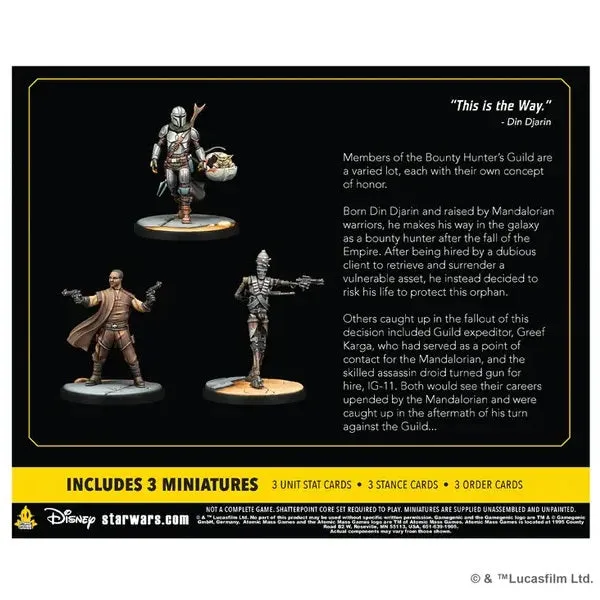 Star Wars: Shatterpoint - Certified Guild (The Mandalorian Squad Pack)