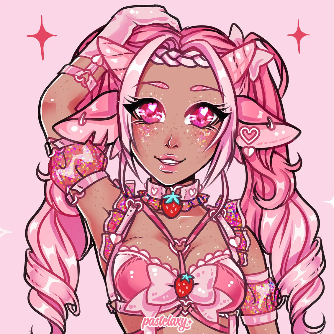 Strawberry Girl Sticker Sheet