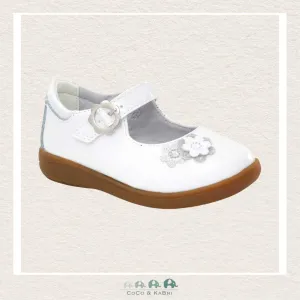 Stride Rite Girls White Patent Dress Shoe - Holly (Wide Fit) (M2-76)
