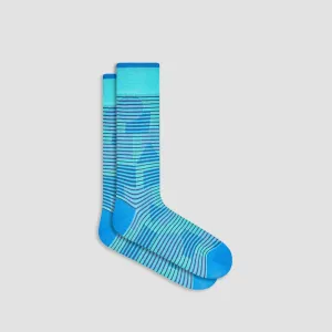 Striped Geometrical Mid-Calf Socks