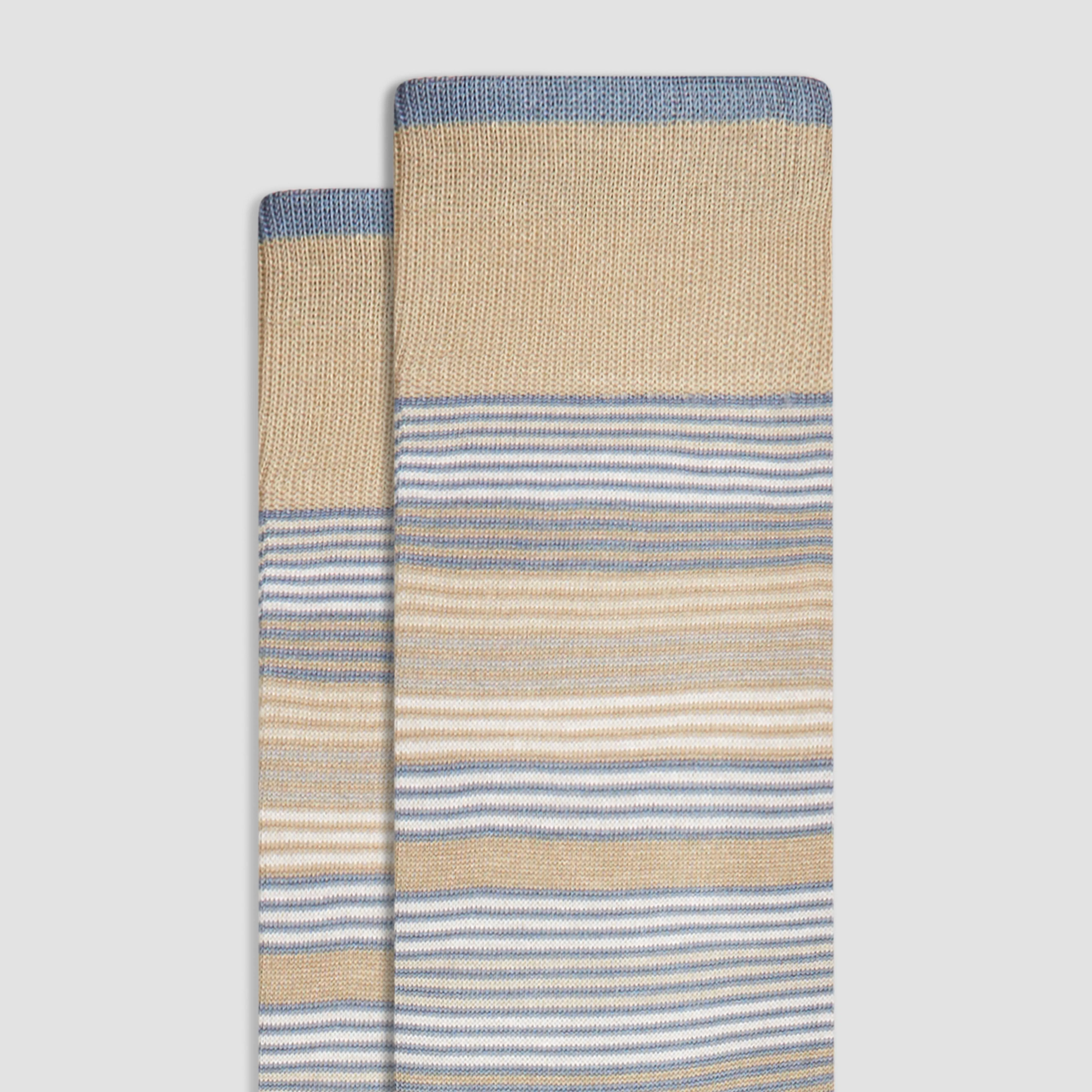 Striped Mid-Calf Socks