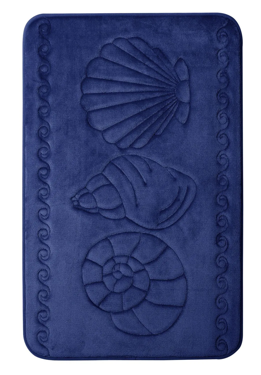 Swift Home Memory Foam Sea Shell Bath Mat 20x32 in