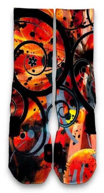 System 8 Challenge Red Custom Elite Socks