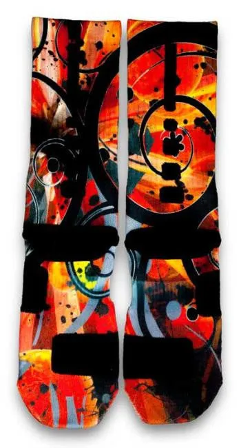 System 8 Challenge Red Custom Elite Socks