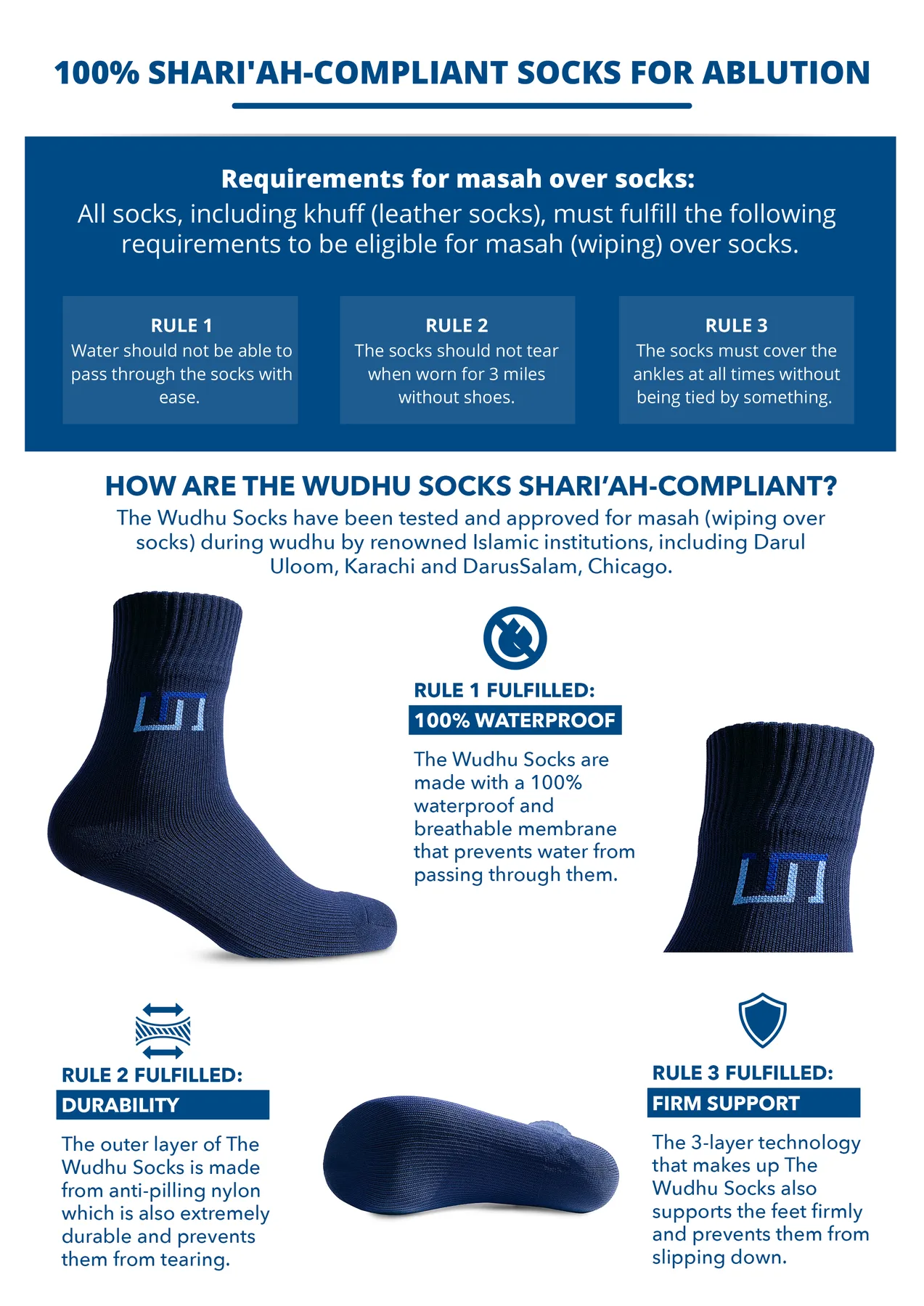 The Wudhu Socks - Family Pack