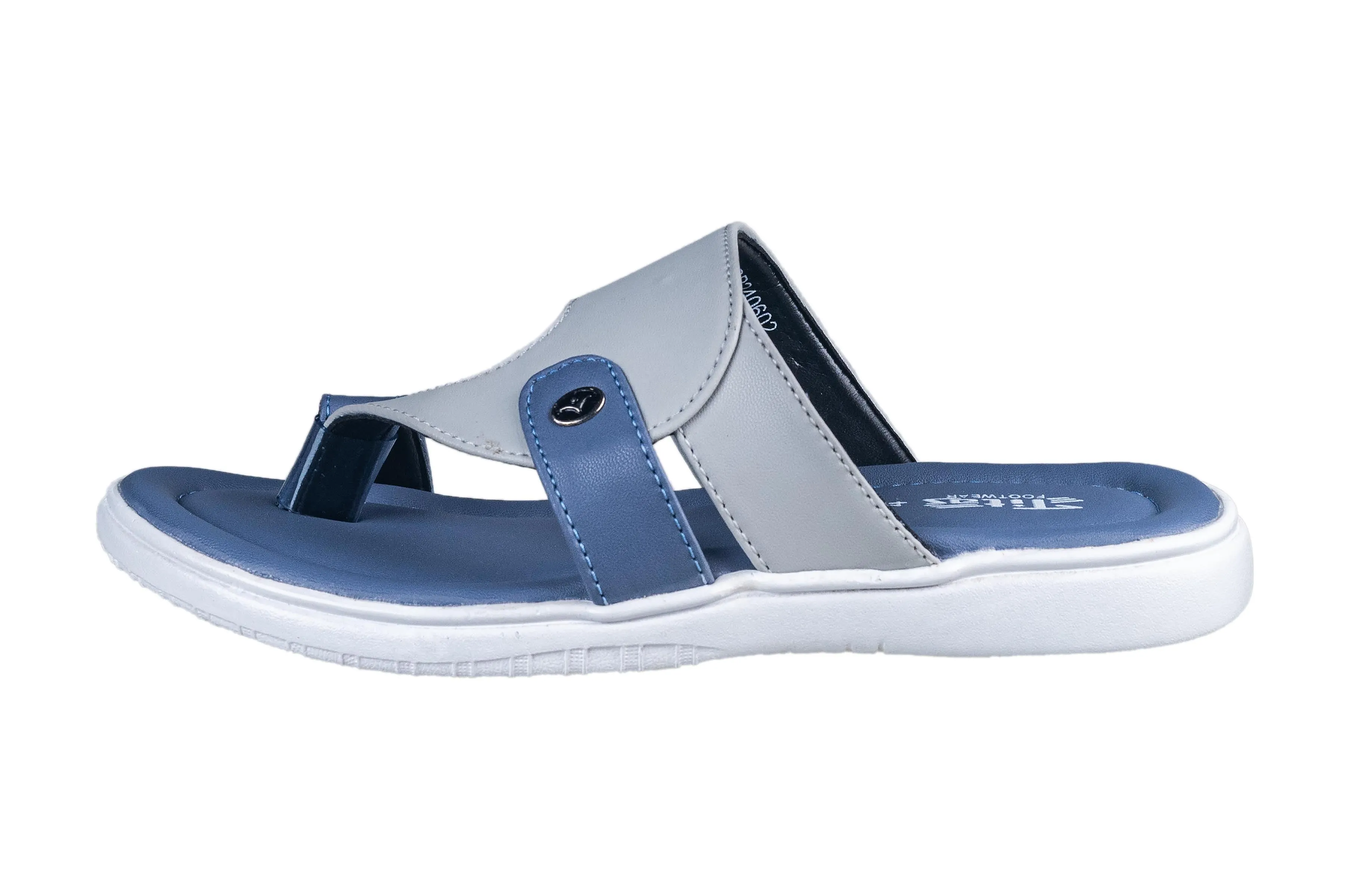 Titas Boys L. Grey / Blue Chappal