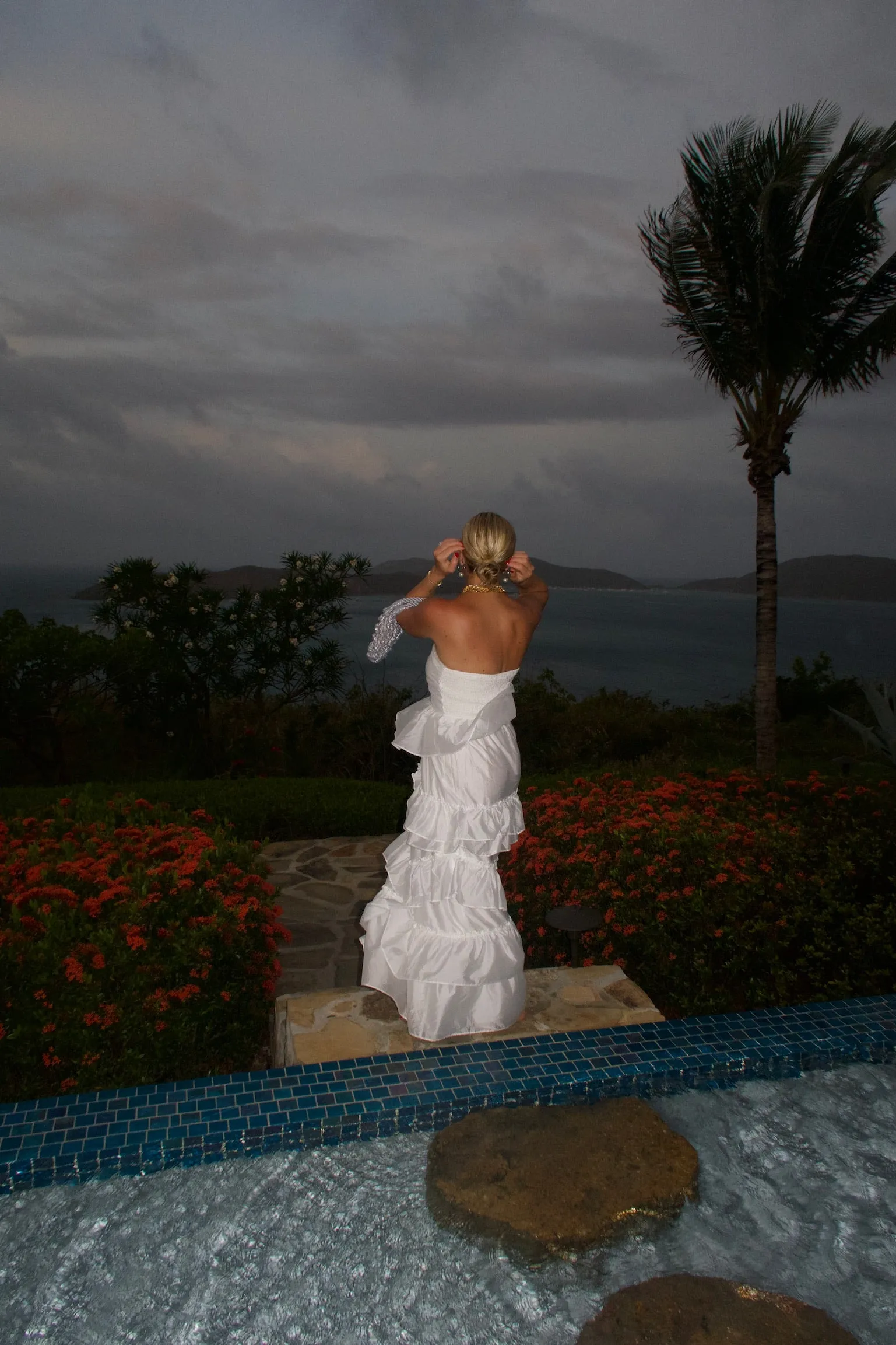 To The Islands Ruffle Maxi