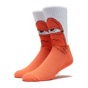 Toy Machine Bored Sect Crew Socks White