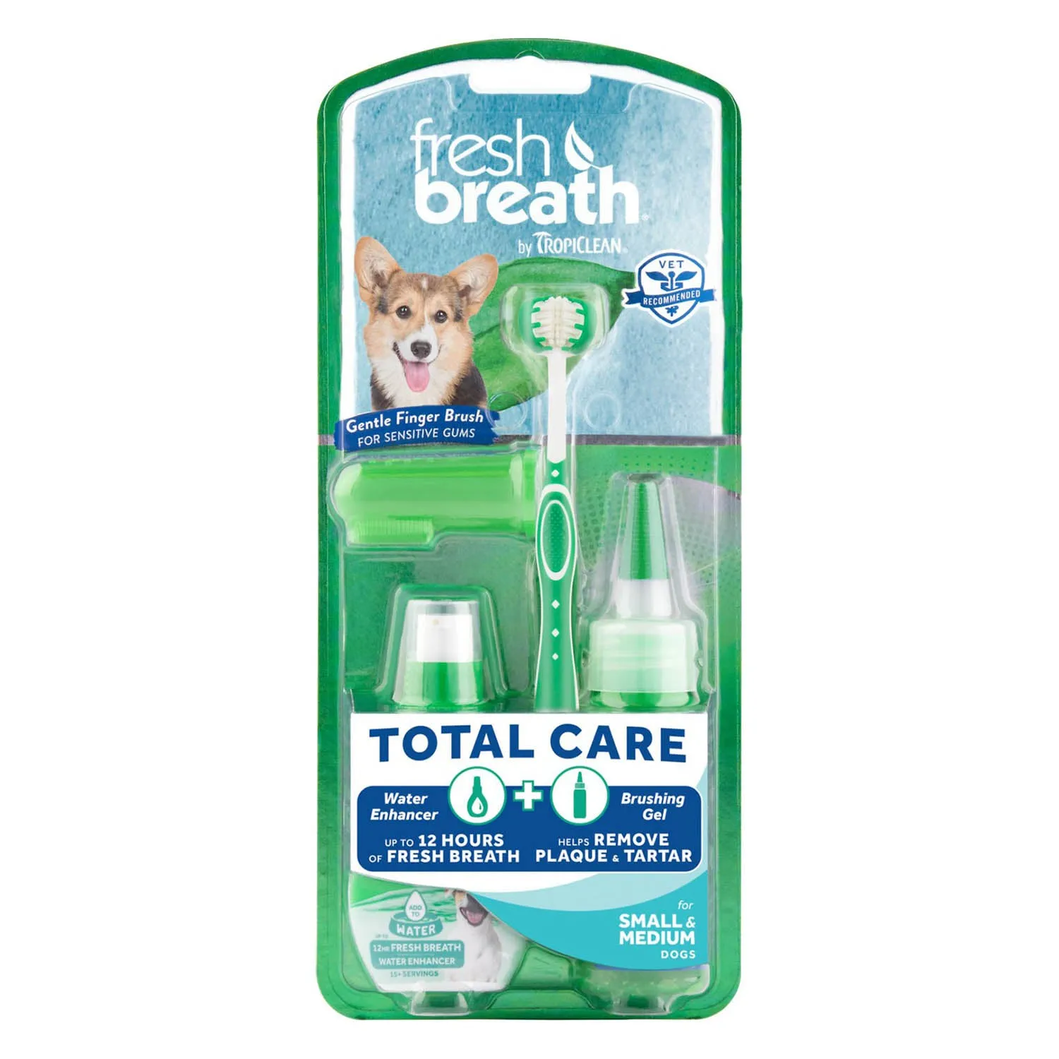 TropiClean Fresh Breath Total Care Small & Medium Dog Dental Kit