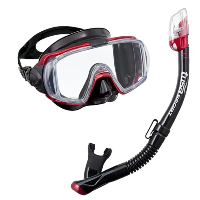 TUSA Visio Tri-Ex Mask & Hyperdry Sport Elite Dry Snorkel Set