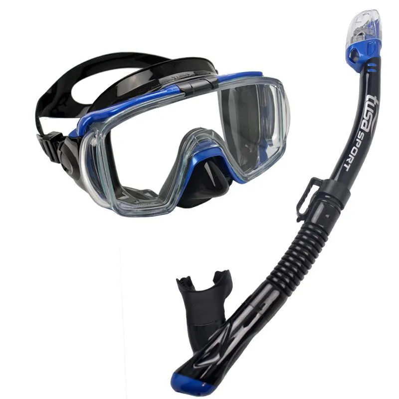 TUSA Visio Tri-Ex Mask & Hyperdry Sport Elite Dry Snorkel Set