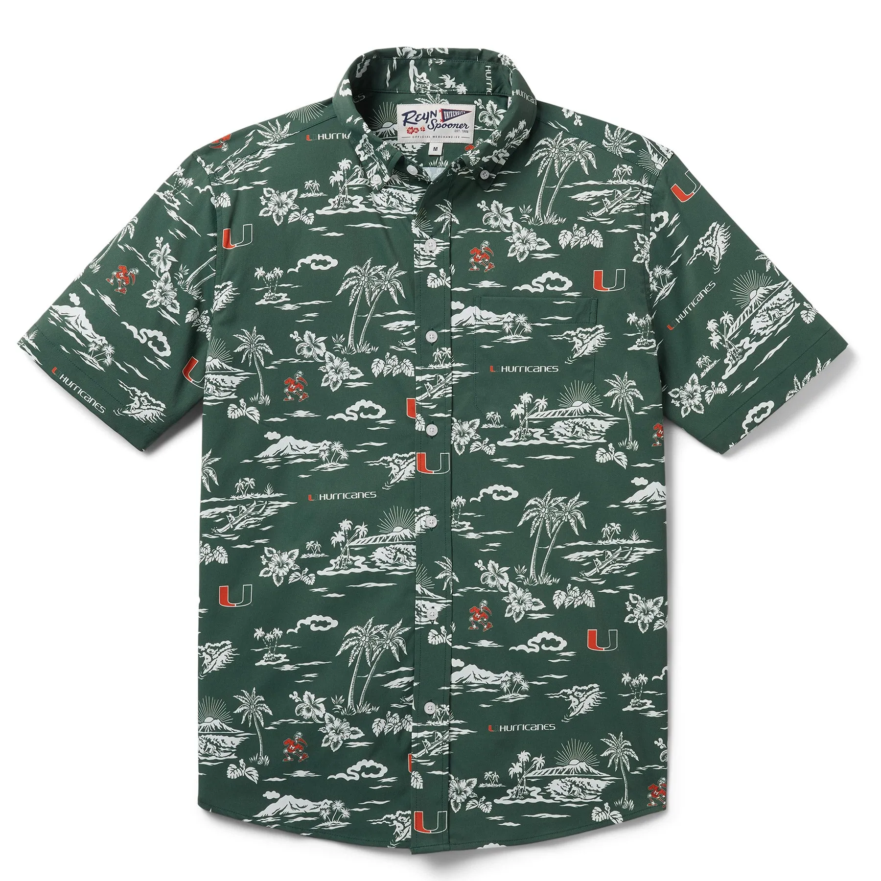 UNIVERSITY OF MIAMI KEKAI PERFORMANCE BUTTON FRONT