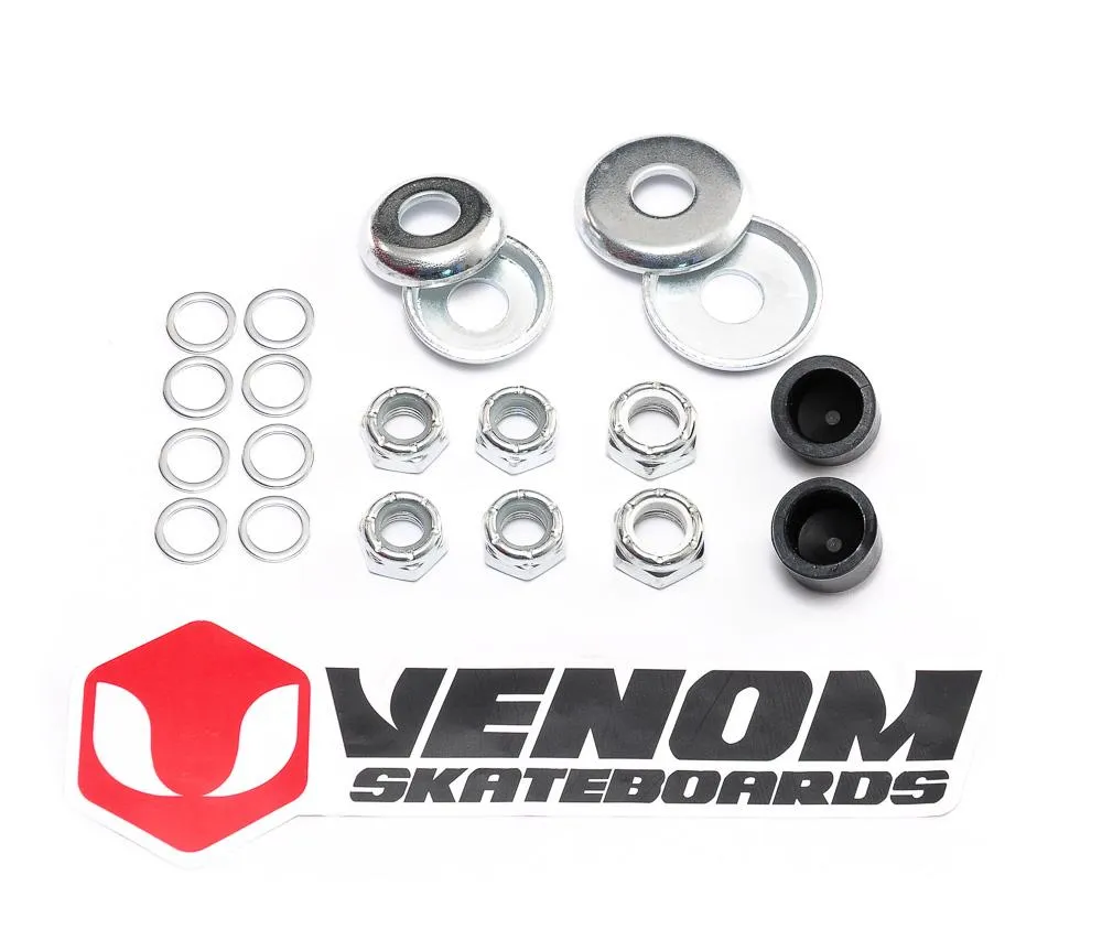 Venom Skateboards T Tool Black, Bearing Lubricant & Truck Rebuild Gift Pack