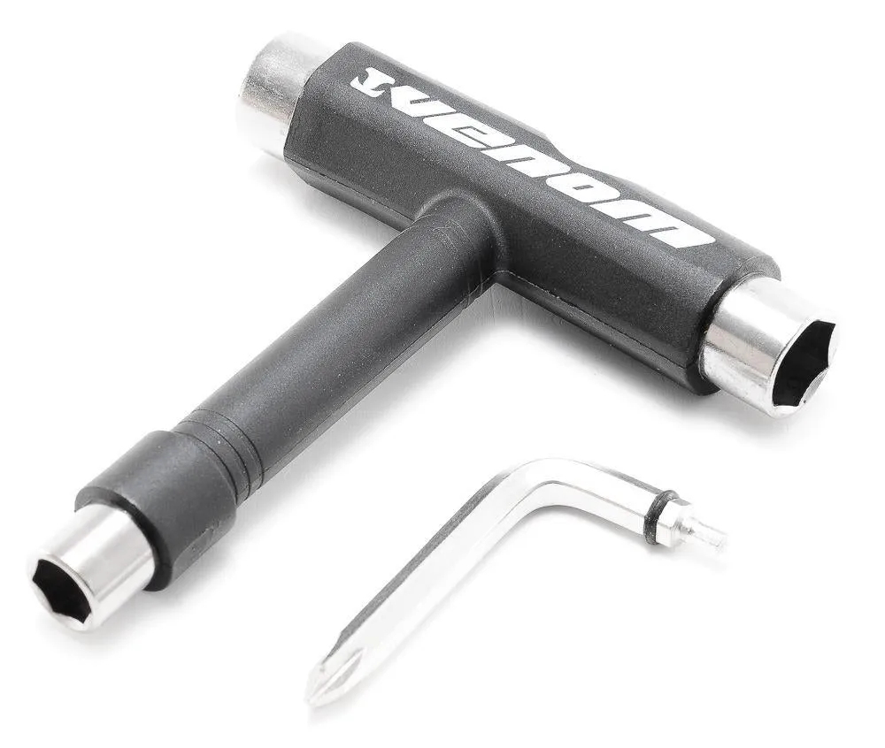 Venom Skateboards T Tool Black, Bearing Lubricant & Truck Rebuild Gift Pack