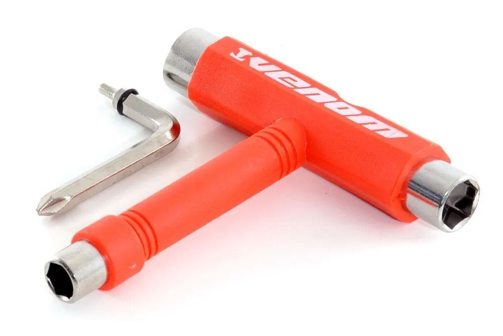 Venom Skateboards T Tool Red & Bearing Lubricant Gift Pack