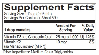 Vitamin D3 with K2 Liquid