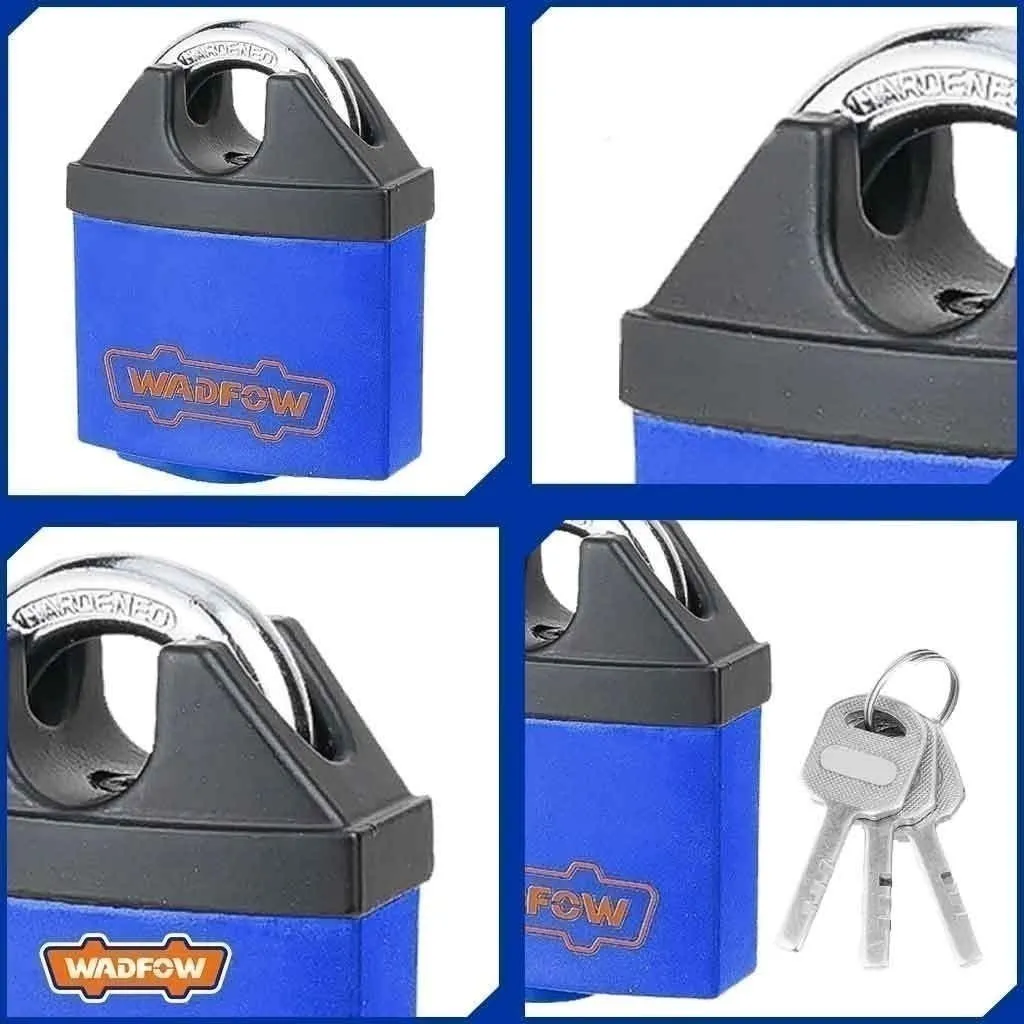 Wadfow WPDW450/WPDW465 50mm-65mm Weatherproof Laminated Iron Padlock Includes 3 Keys