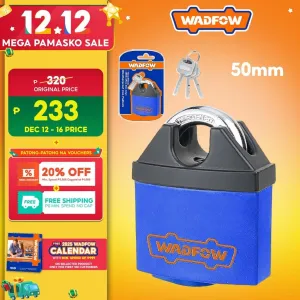 Wadfow WPDW450/WPDW465 50mm-65mm Weatherproof Laminated Iron Padlock Includes 3 Keys