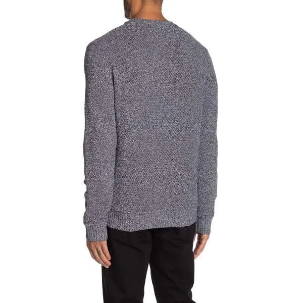 Weatherproof Men Pullover Crew Neck Knit-Navy White